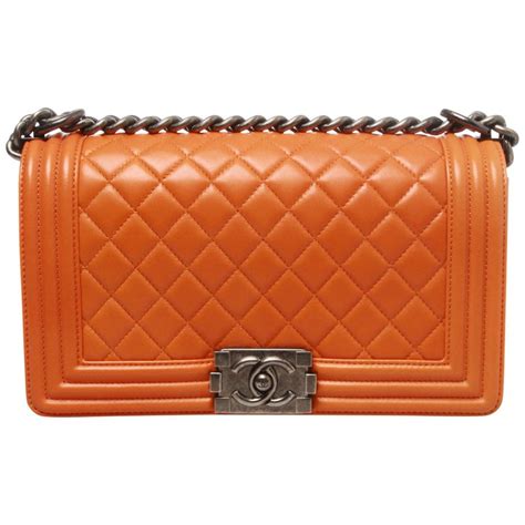 chanel boy bag orange|boy Chanel bag price.